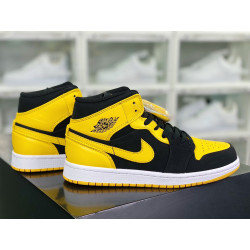 Air Jordan 1 Mid Yellow Black