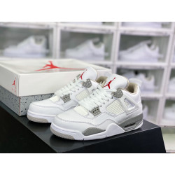 Air Jordan 4 Retro Pure Money White Grey